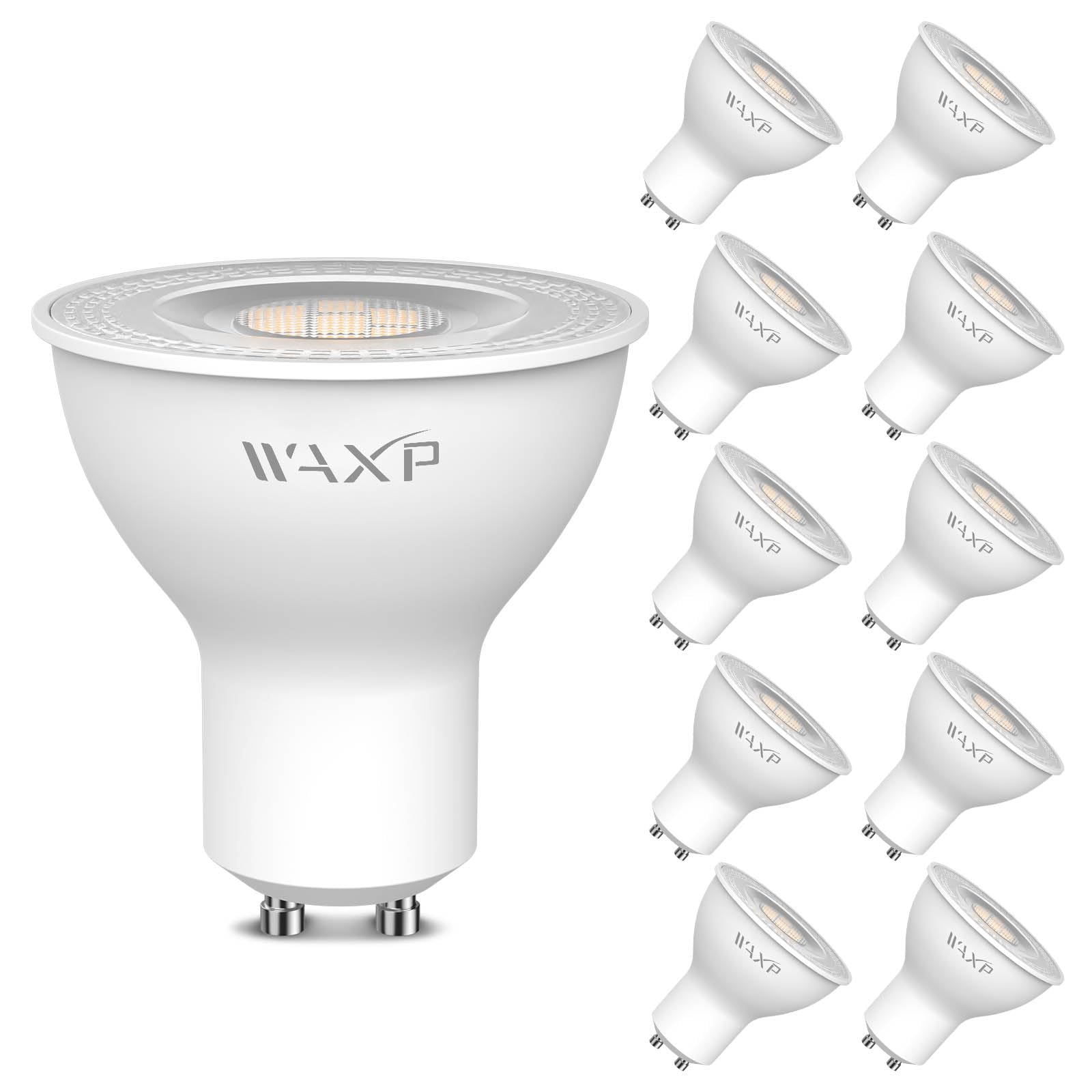 GU10 LED Light Bulbs Warm White 4W, 350lm 3000K LED Spotlight Bulb, Equivalent 40W GU10 Halogen Bulb, 220-240V 38 Degree Narrow Beam Angle Energy Saving LED Bulbs, Non-dimmable, 10 Pack
