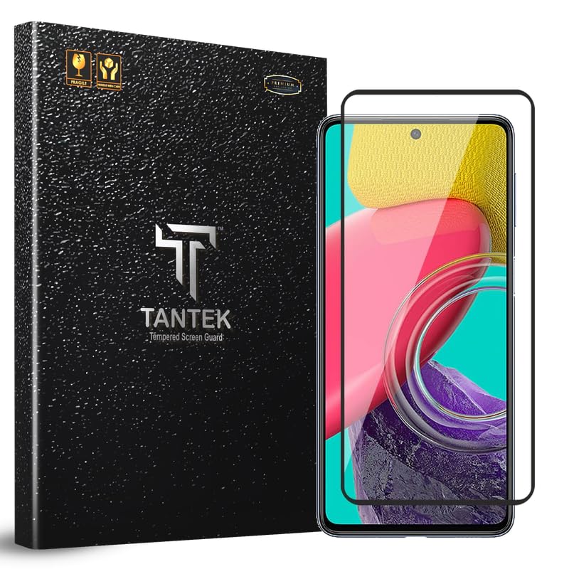 Image of TitanGuard Tempered Glass Screen Protector Guard for Guard for Samsung Galaxy M53 / M52 / F54-9H Hardness, Military Grade, Anti-Static, Easy Installation Kit - 1 PACK