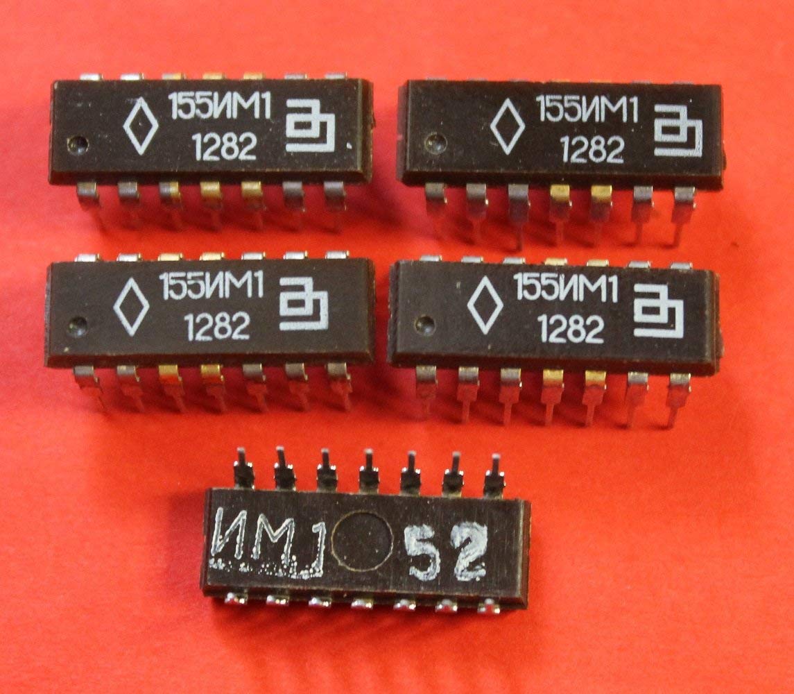 S.U.R. & R Tools155IM1 analoge SN7480 IC/Microchip USSR 10 pcs