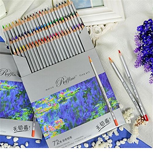 VIDOO 72 Farbe Kunst Zeichnung Öl Ungiftige Bleistifte Set Für Künstler Skizze