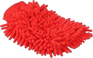 Generic Double Face Premium Car Wash Glove, Best Microfiber Cleaning Mitts , Lint Free & Ultra Absorbent use for Cars, Trucks, SUVs, Boats & Motorcycles ,Red