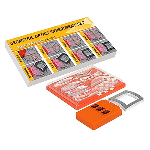 Miniatura 4 de 1 Set Optical Experiment Physics Light Source Apparatus with Convex Lens Optical Prism Reflector for Teaching Demonstration and Hands Learning