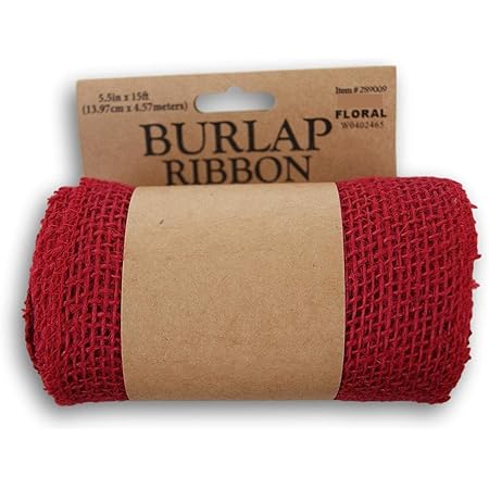 5.5 inch burlap ribbon