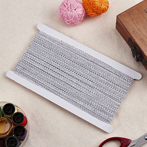 image for FINGERINSPIRE 15 Yards Metallic Braid Lace Trim 1/4