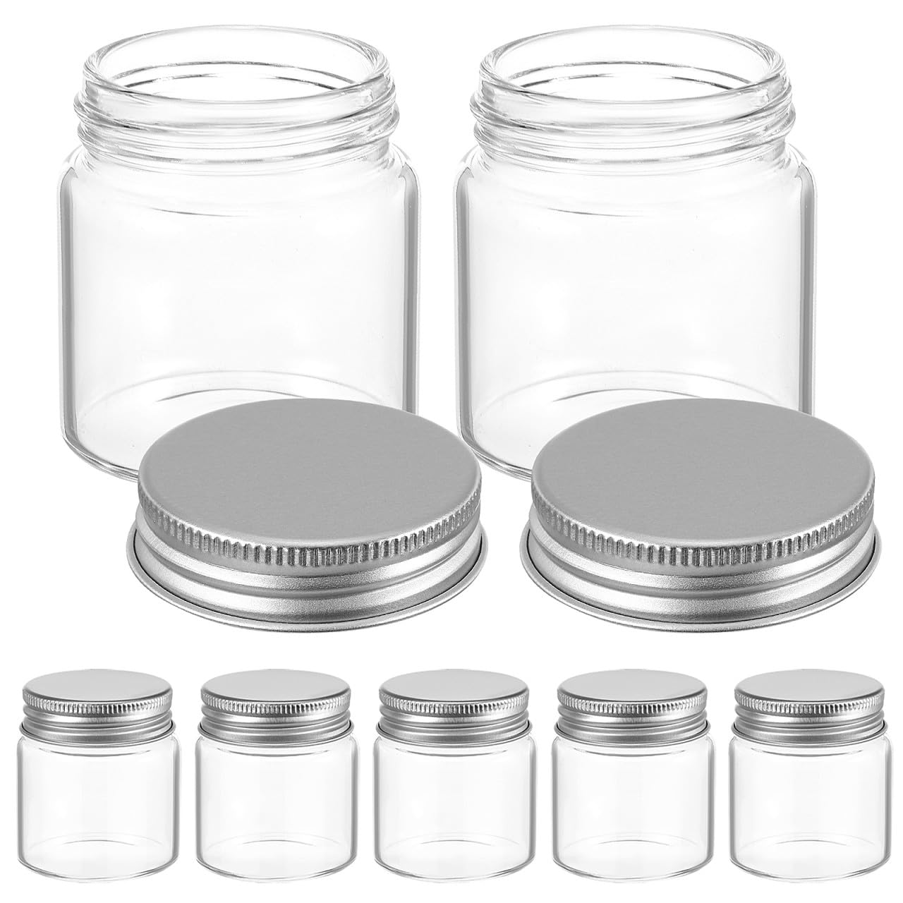 20 Stück Kleine Glas Vorratsgläser mit Dicht Schließendem Schraubdeckel Langlebig und Sicher für Gewürze Lotionen Salben und Lebensmittel Vielseitig Einsetzbar im Haushalt