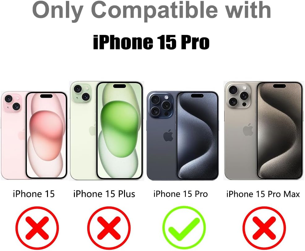 MOWIME Compatible with iPhone 15 Pro Wallet Case with Card Holder (2 Cards), Cheetah Print Shockproof Soft TPU Protective Cover Women Girls, Leopard Case for iPhone 15 Pro 6.1 Inch, Brown - Image 2