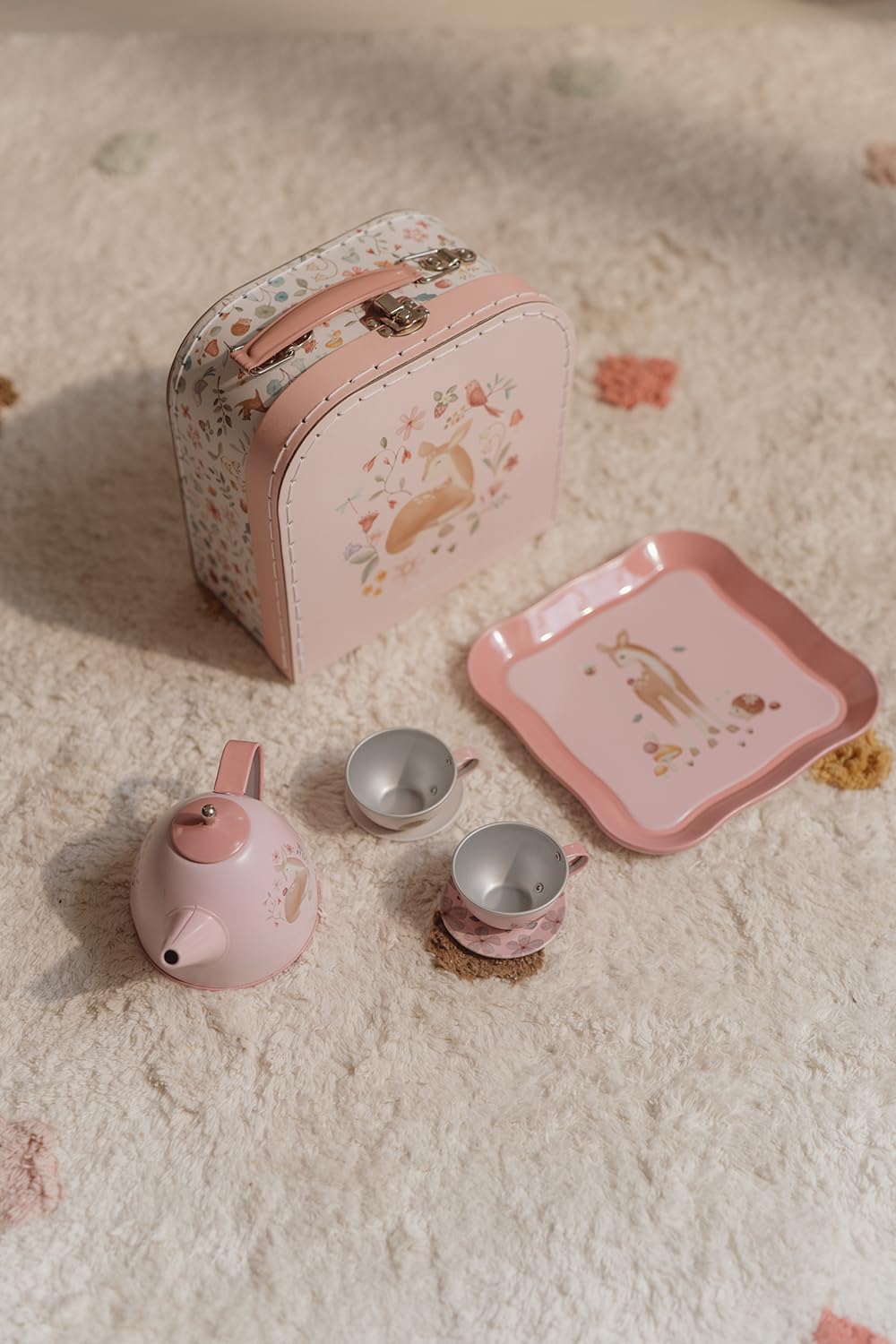 Little Dutch 2013746 Blech Teeset mit Koffer - Fairy Garden