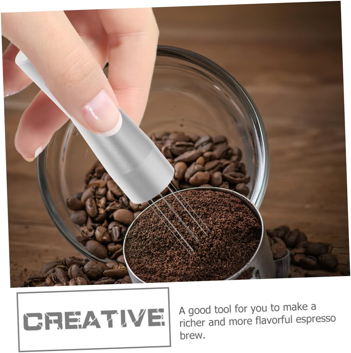 DOITOOL 3pcs Espresso Stirrer Professional Powder Distributor for Home Cafe Espresso Accessories