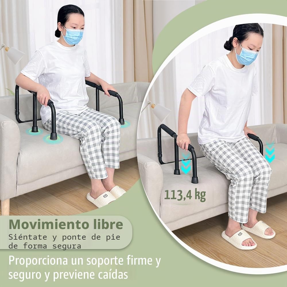 Rieles de sofá para personas mayores, ayudantes de pie, dispositivos de asistencia de elevación de sillas para personas mayores, bastón de sofá para discapacitados, ayuda de movilidad de pie
