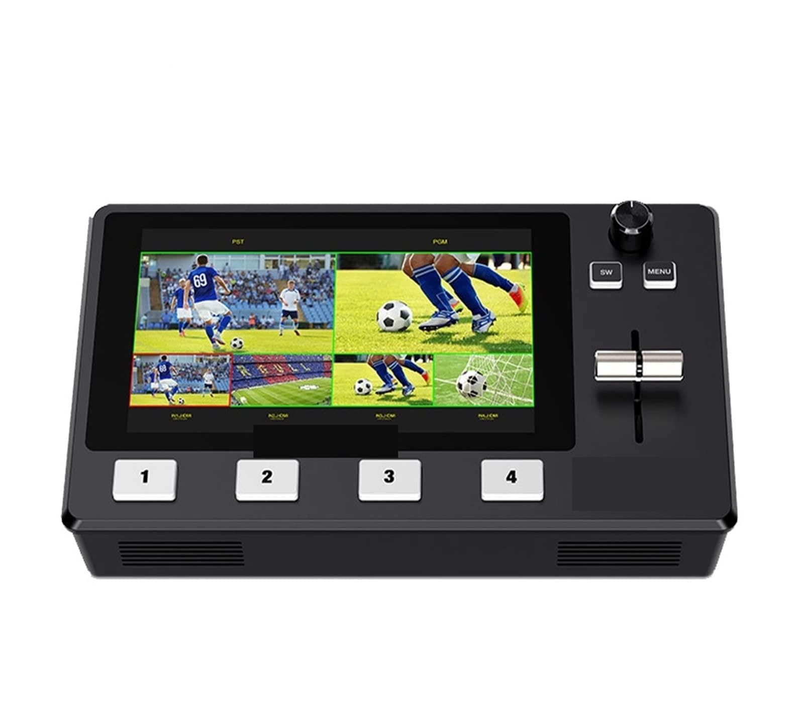 CUDTAPI L2 PLUS 5.5" LCD Multi-camera Video Mixer Switcher With Touch Screen PTZ Control Key USB3.0 For Live Streaming