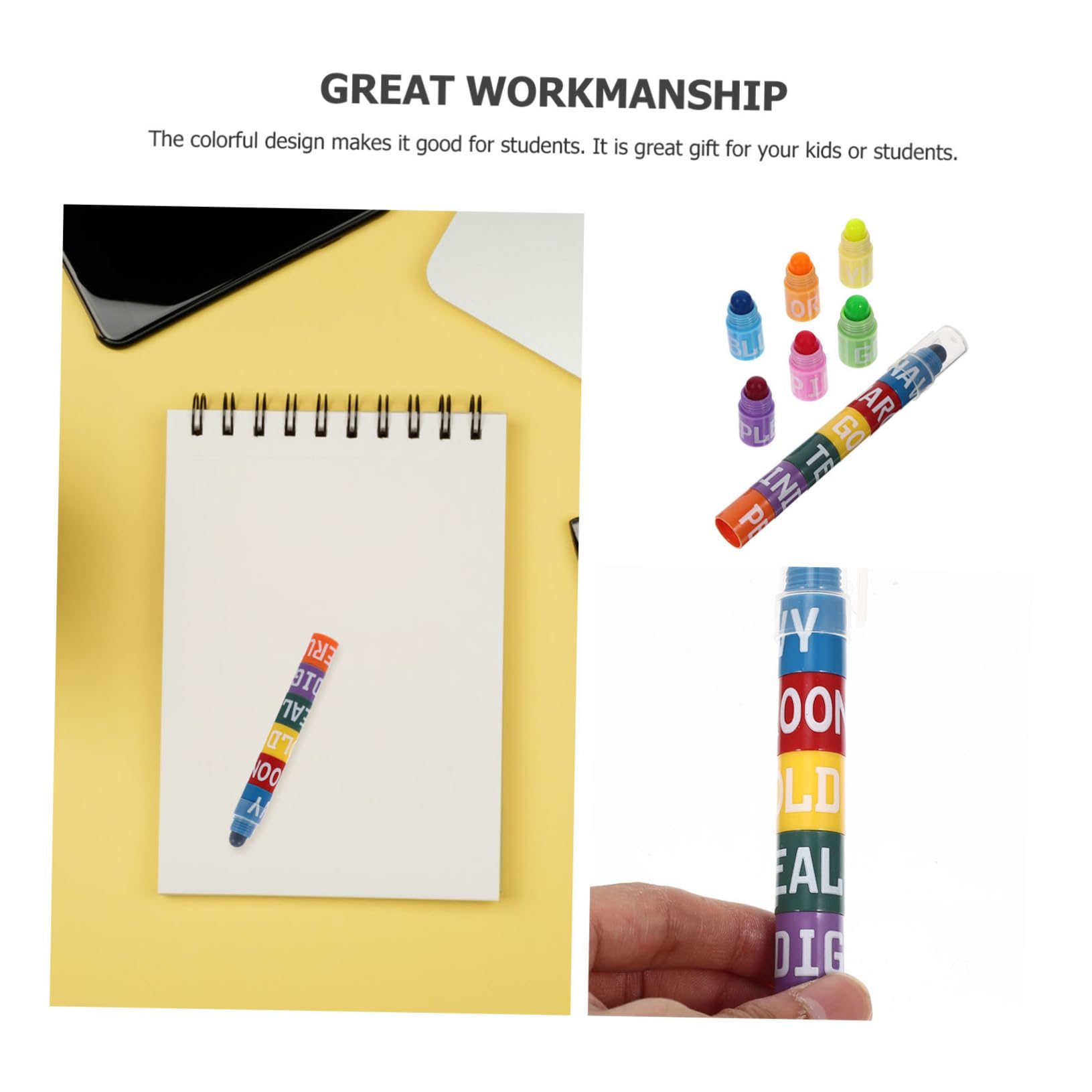 NUOBESTY 10sets Pennarelli Evidenziatori Colorati Per Studenti Pennarelli Creativi Per Disegno Scrittura e Annotazioni Per Studio e Ufficio