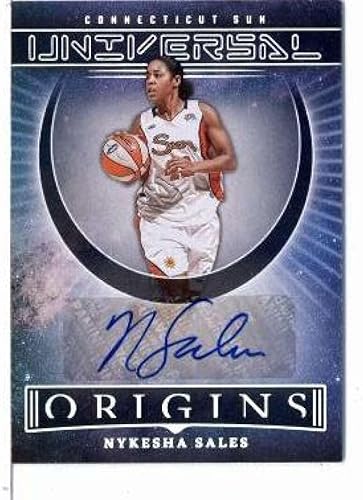 Miniatura 1 de 2023 Panini WNBA Origins Universal Autographs #3 Nykesha Sales AUTO Connecticut Sun Official Basketball Trading Card
