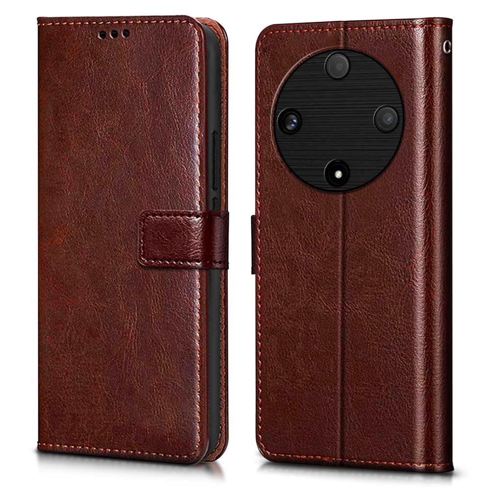 WOW IMAGINE Shock Proof Flip Cover Back Case Cover for Honor X9B 5G (Flexible | Leather Finish | Card Pockets Wallet & Stand | Chestnut Brown) (B0CW3KG3CM) Amazon Price History, Amazon Price Tracker