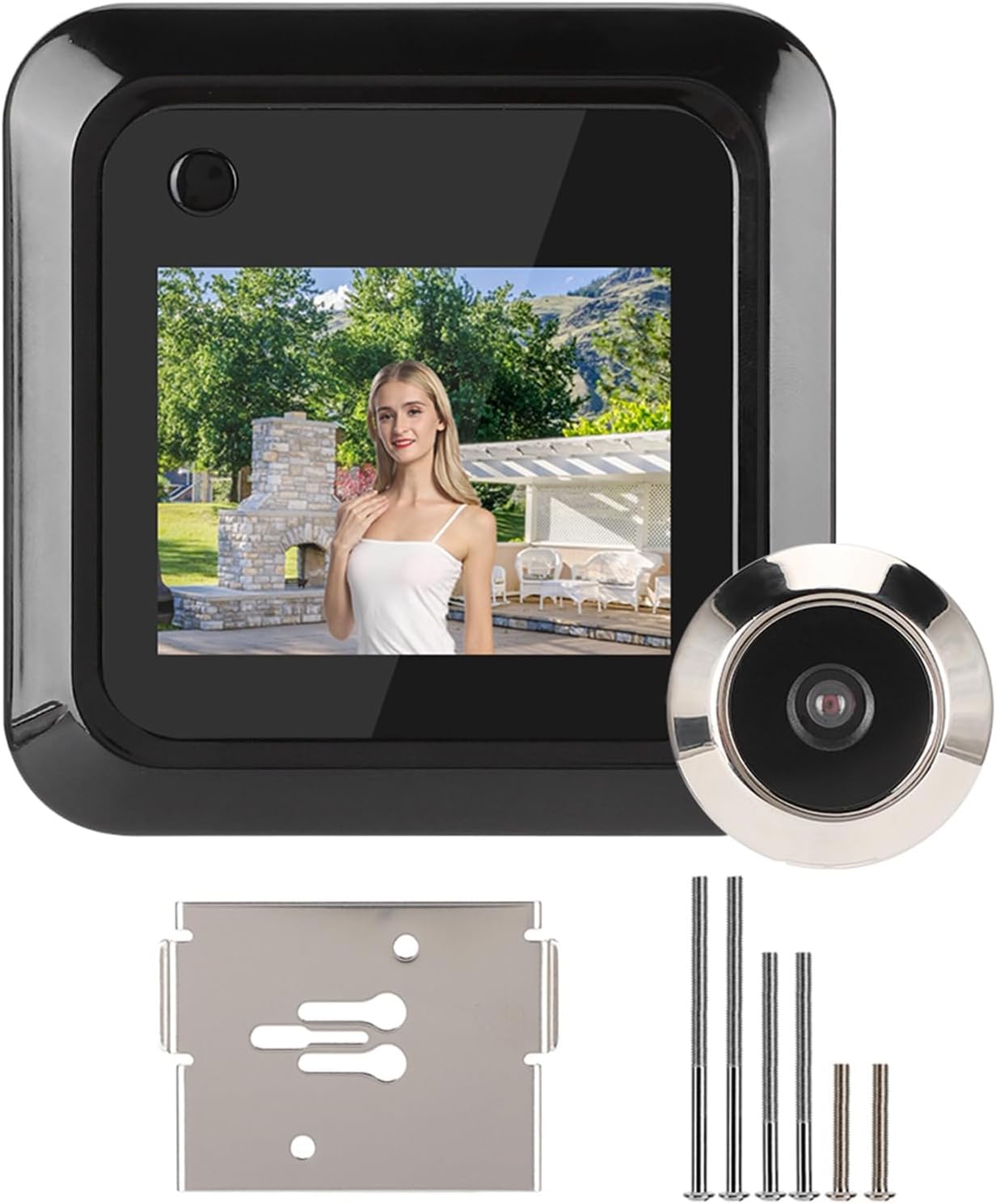 Generic Digital Peephole, LCD Screen 2.4 Inch Electronic Door Viewer for Doorbell, 95° Wide Angle Camera for Home Security of the Apartment