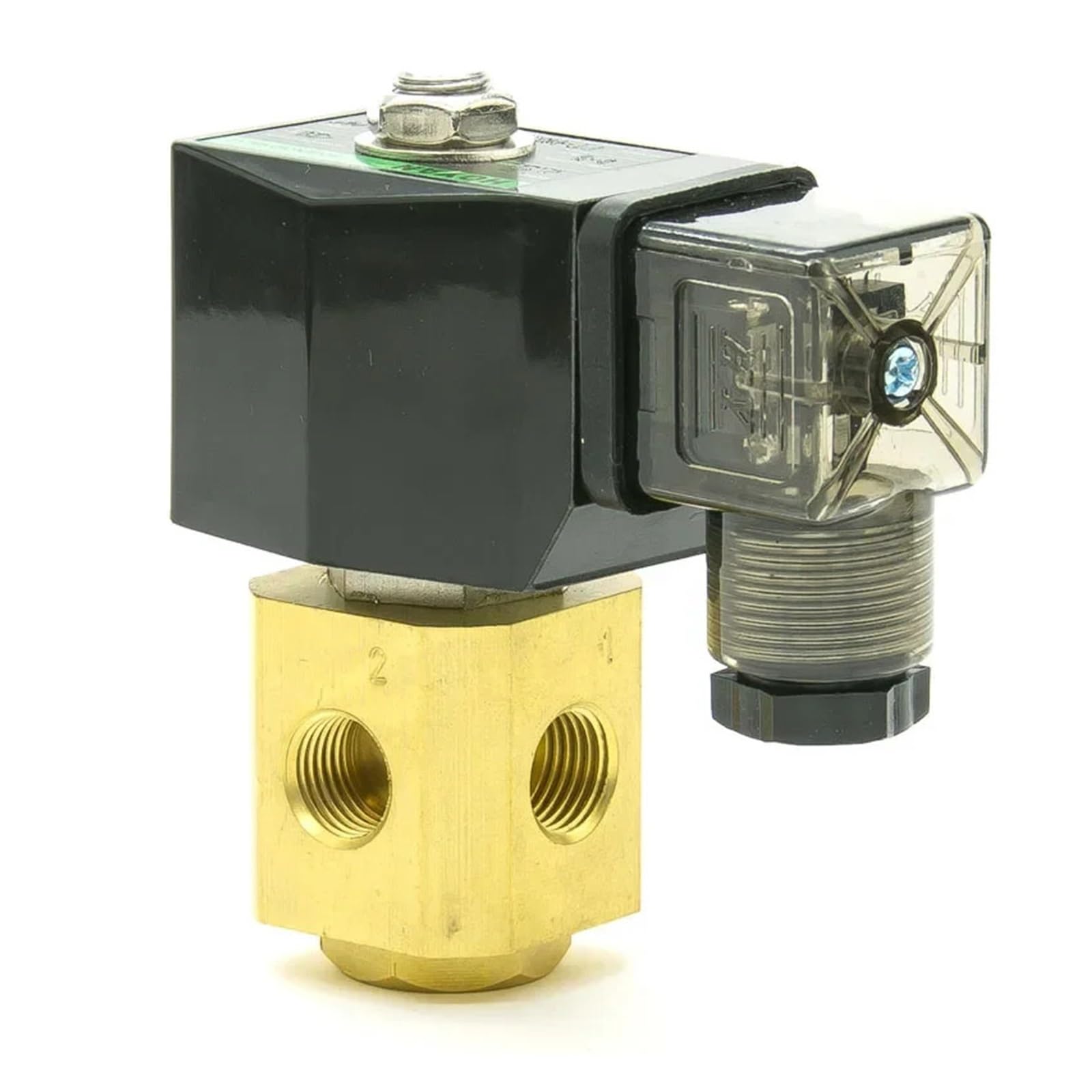 Électrovanne pneumatique 3/2 G1/4" PT-M02 NF eau air 12V 1.5mm