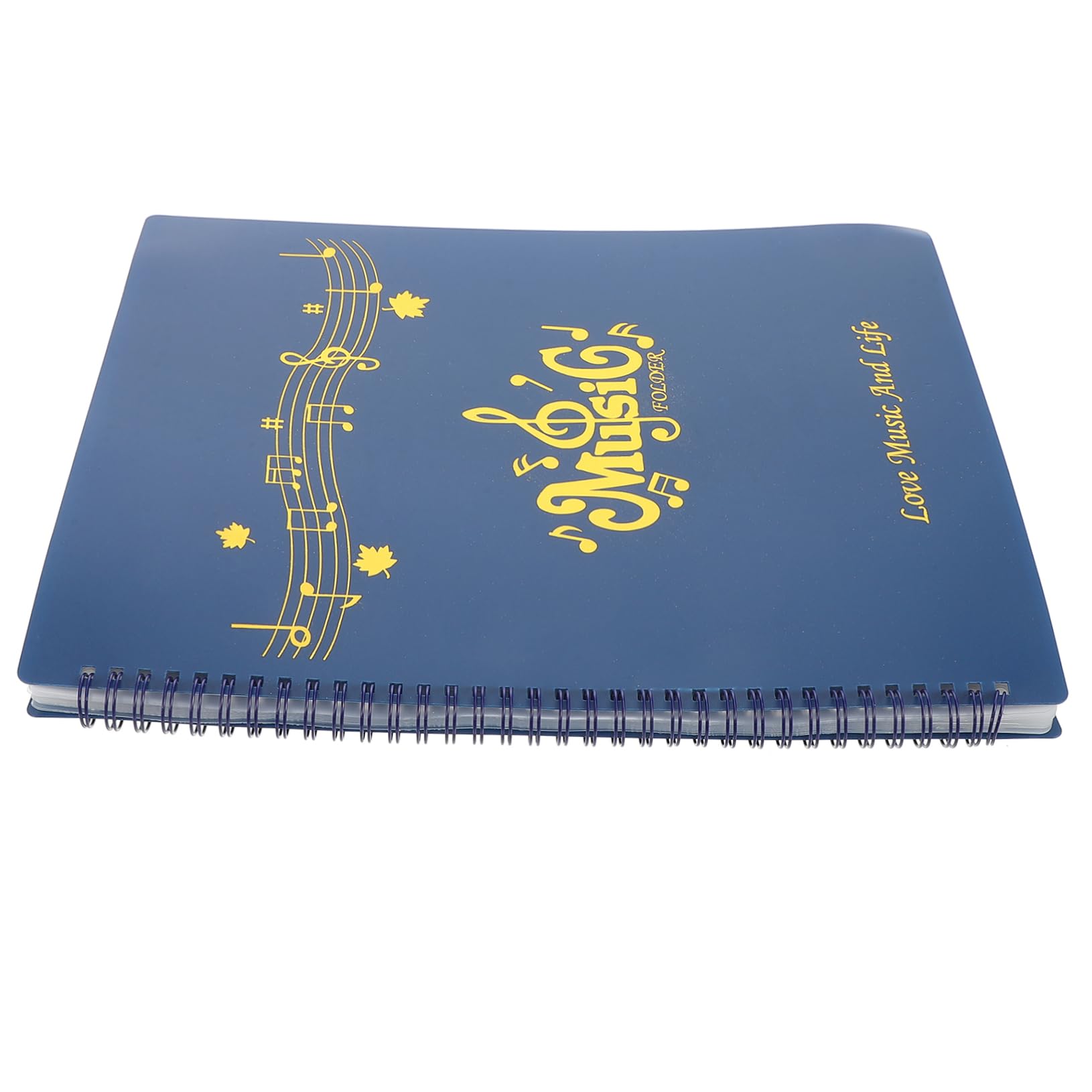Milisten Sheet Music Holder Non-Glare Music Folder 30 Page Capacity Retro Cover Design