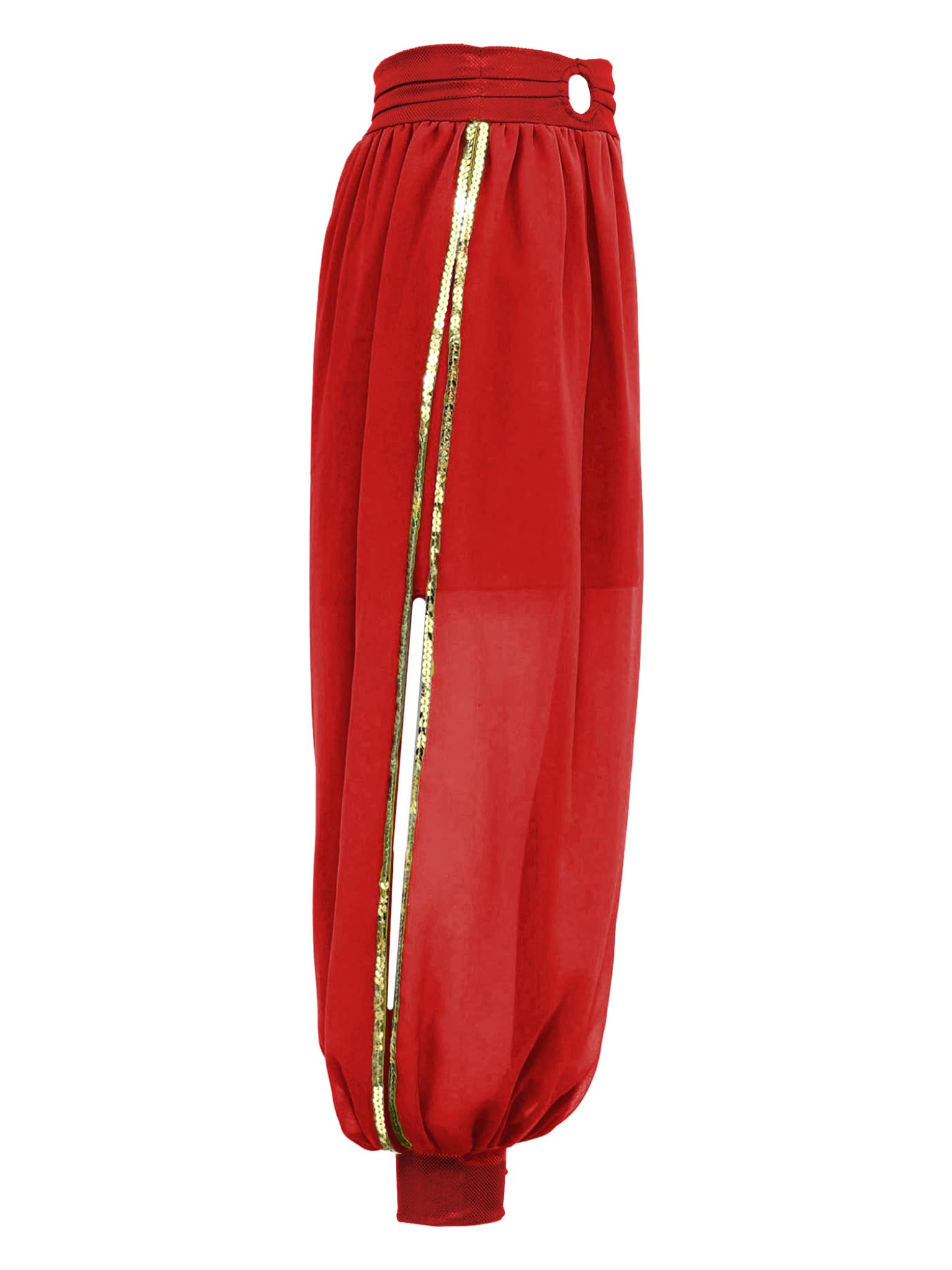 TTAO Mädchen Chiffon Bauchtanz Hosen Bloomers Weites Bein Tanzhose Haremshose Pumphose Party Arabisch Hosen Performance Kostüm