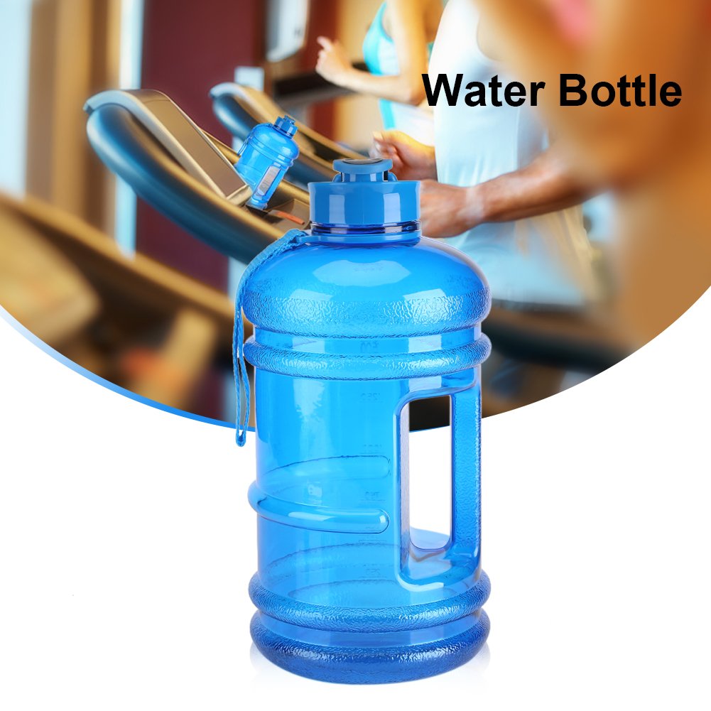 Borraccia Sportiva Fdit 2.2L – PETG Alimentare, Leggera, Con Tappo A Pressione – Ideale Per Palestra, Campeggio E Corsa – Colore Blu