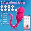 YcsLust Dildo-Vibrator für Frauen – Sexspielzeug mit Smartphone-App-Steuerung, Vibratorenset für Paare & Klitoris, Wiederaufladbarer Silikon Vibrator mit 9 Modi, Wasserdicht & Leise #4