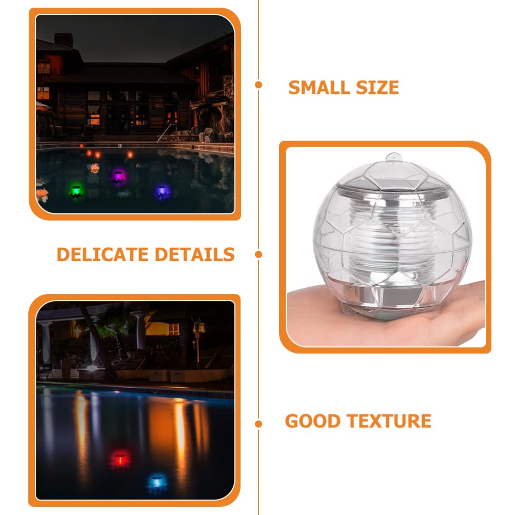 Uonlytech Schwimmende Solar Poolleuchten aus Acryl LED Poolbeleuchtung mit 3w Leistung Leicht und Modisch für Garten und Teich im Außenbereich