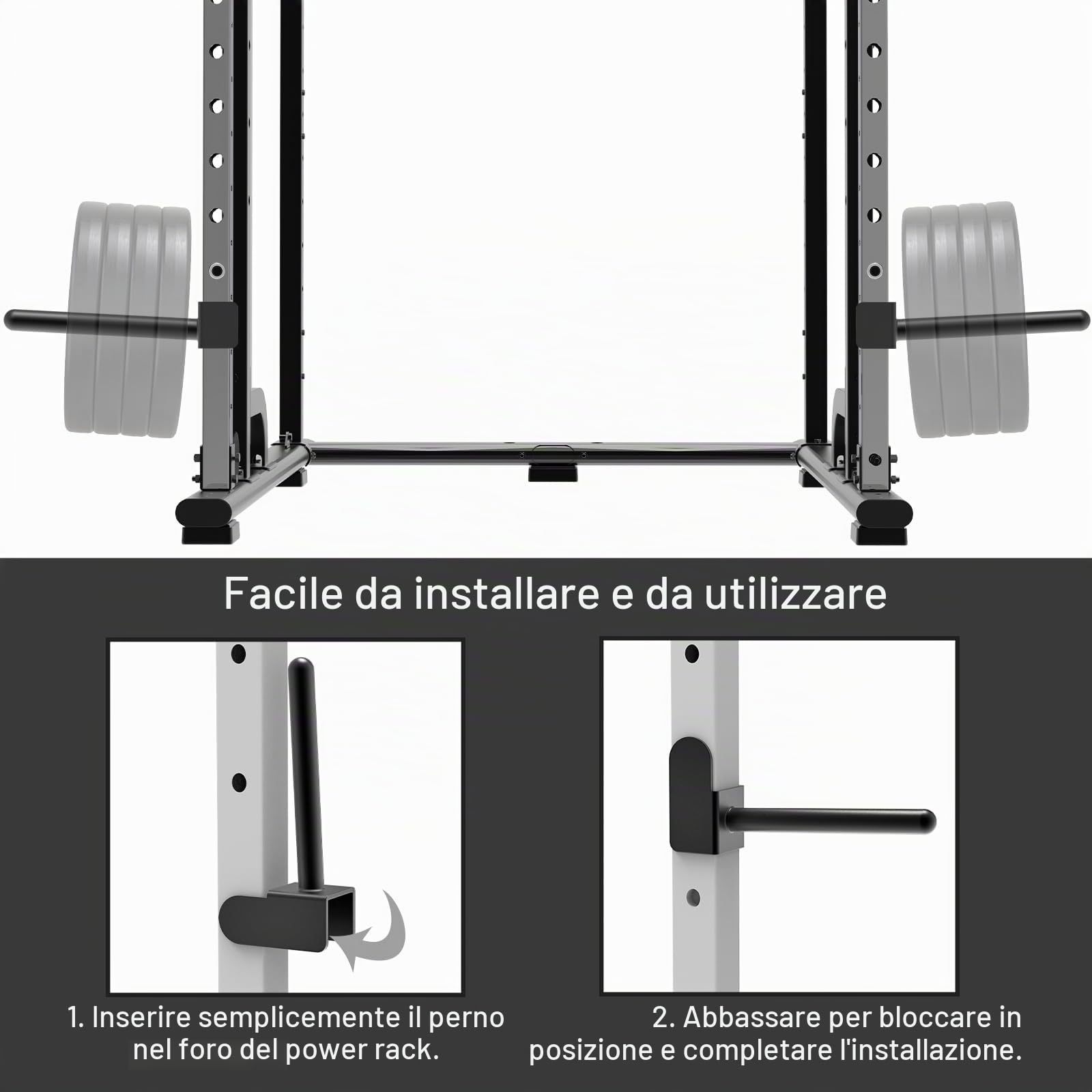 Kipika Power Rack 2 x 2 supporti per dischi – foro da 1,6 cm o 2,5 cm – Set di 2