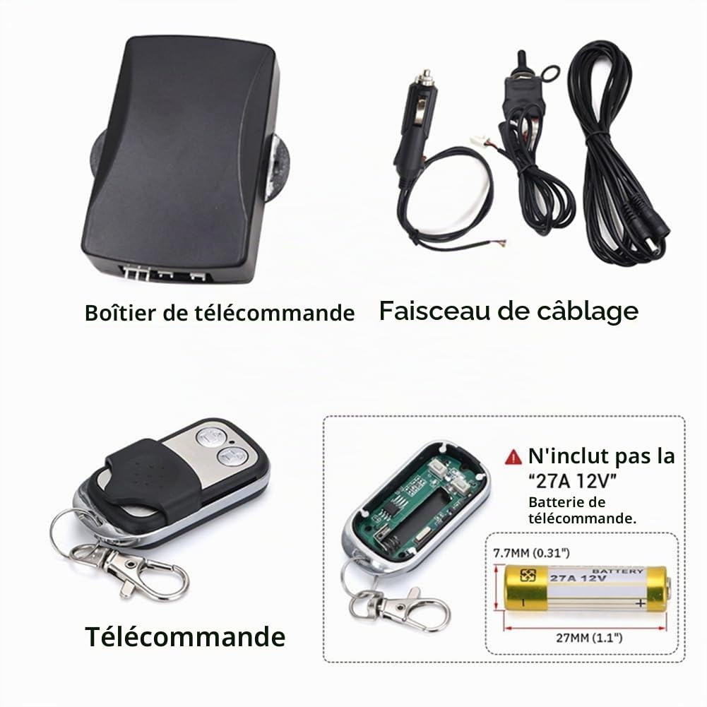 Universal 3 "Valve à Double Soupape Échappement Électrique Valve D'Échappement Y-Type D'Échappement Type de Silencieux à Distance sans Inclus Le Système 3 Pouces