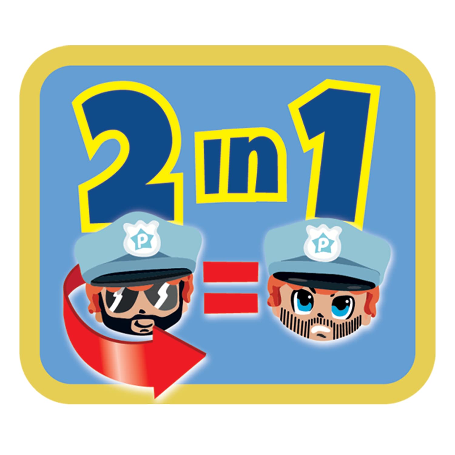Action Heroes Hélicoptère de Police - Véhicule et Figurines pour Les Enfants à partir de 4 Ans