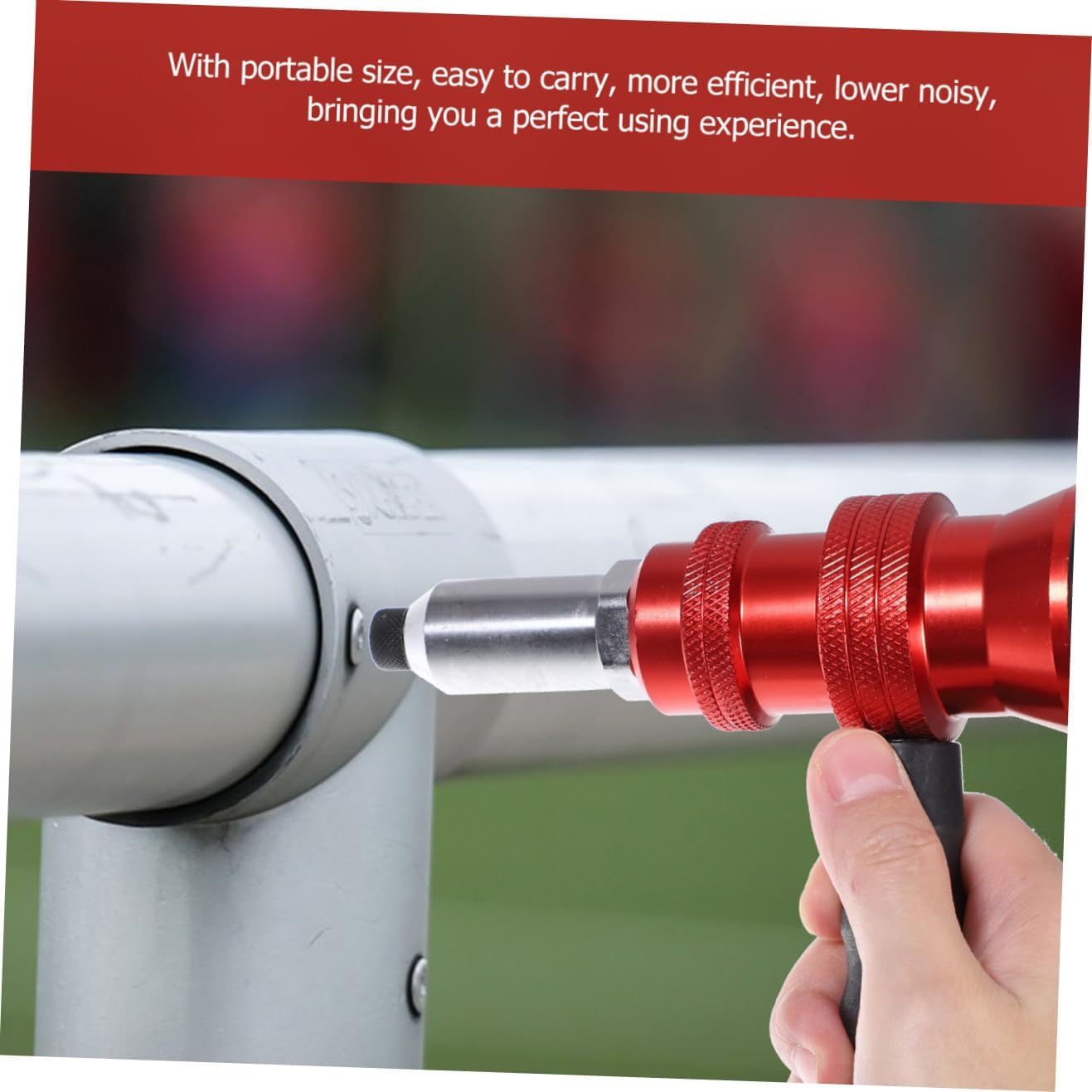 Electric Rivet Adapter for Cordless Rivet Tools Durable Aluminum Alloy Head Efficient Riveting with No Slipping for Home and Work Use