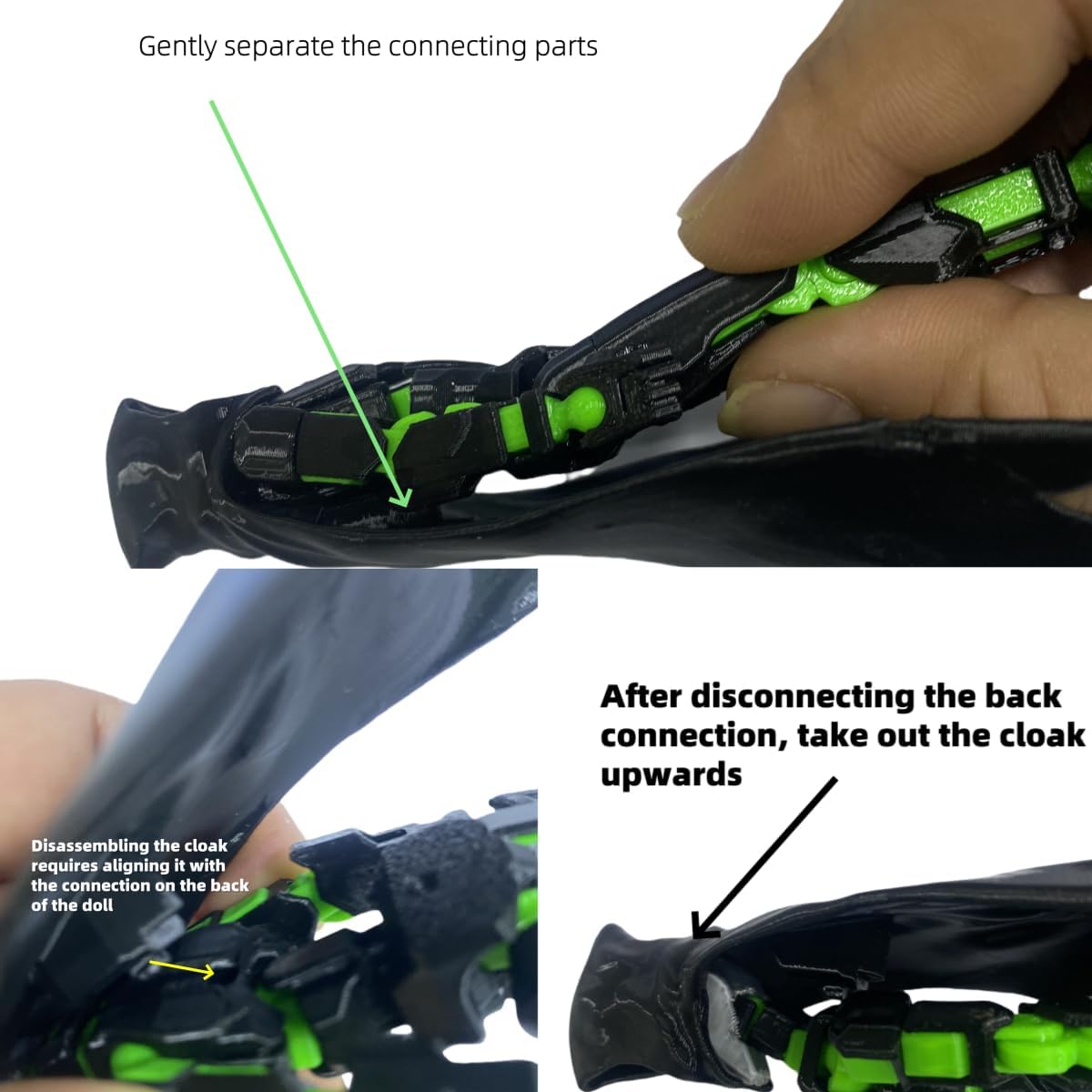 SENROELECTRONAGE T13 Action Figure Assembly Completed, New 2Pcs Dummy 13, Lucky T13 Action Figure, 3D Printed Multi-Jointed Movable, Black Green, Black Red Devil's Scythe Action Figures