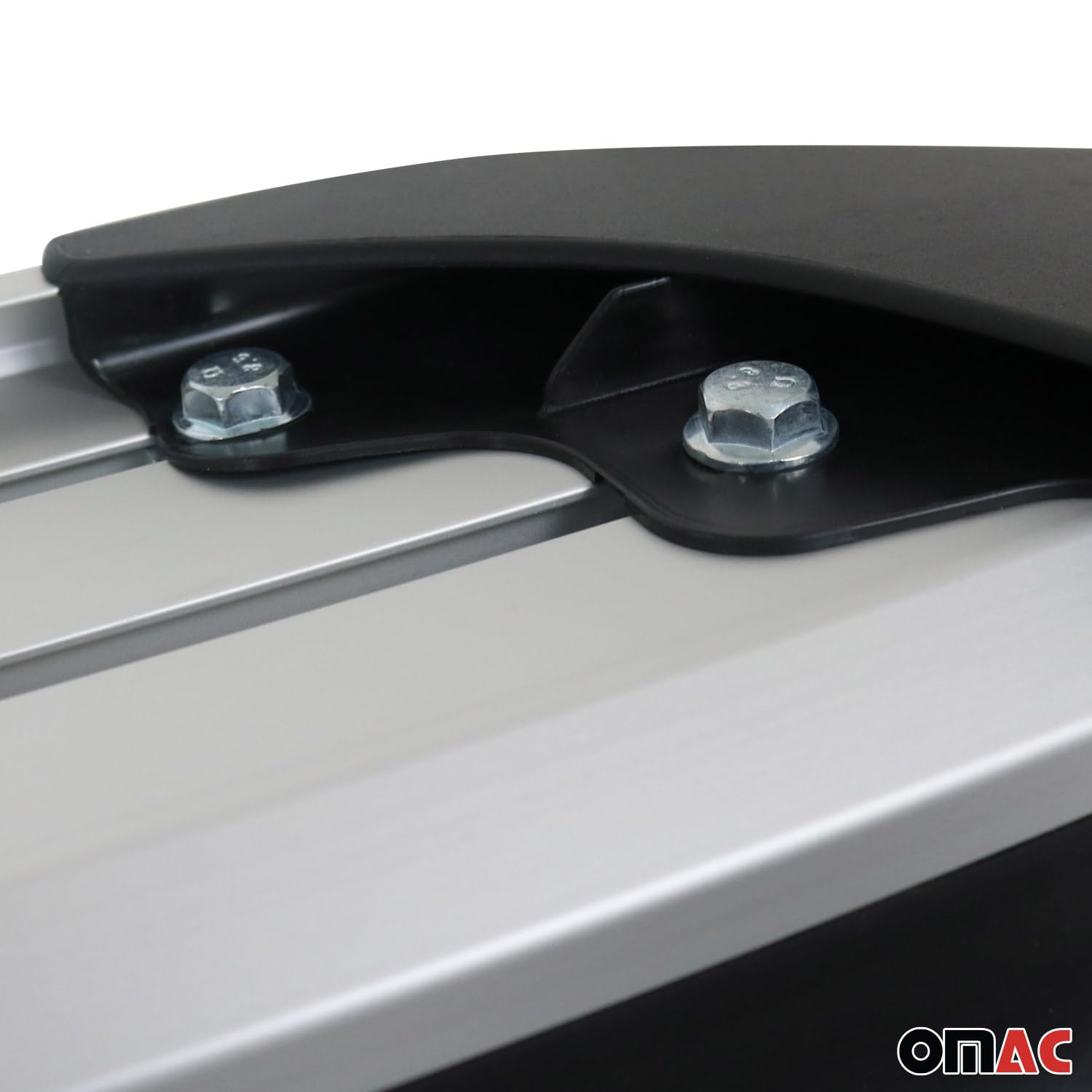 OMAC Alu Trittbretter Seitenschweller Seitenbretter kompatibel mit Hyundai Kona 2018-2021 Grau