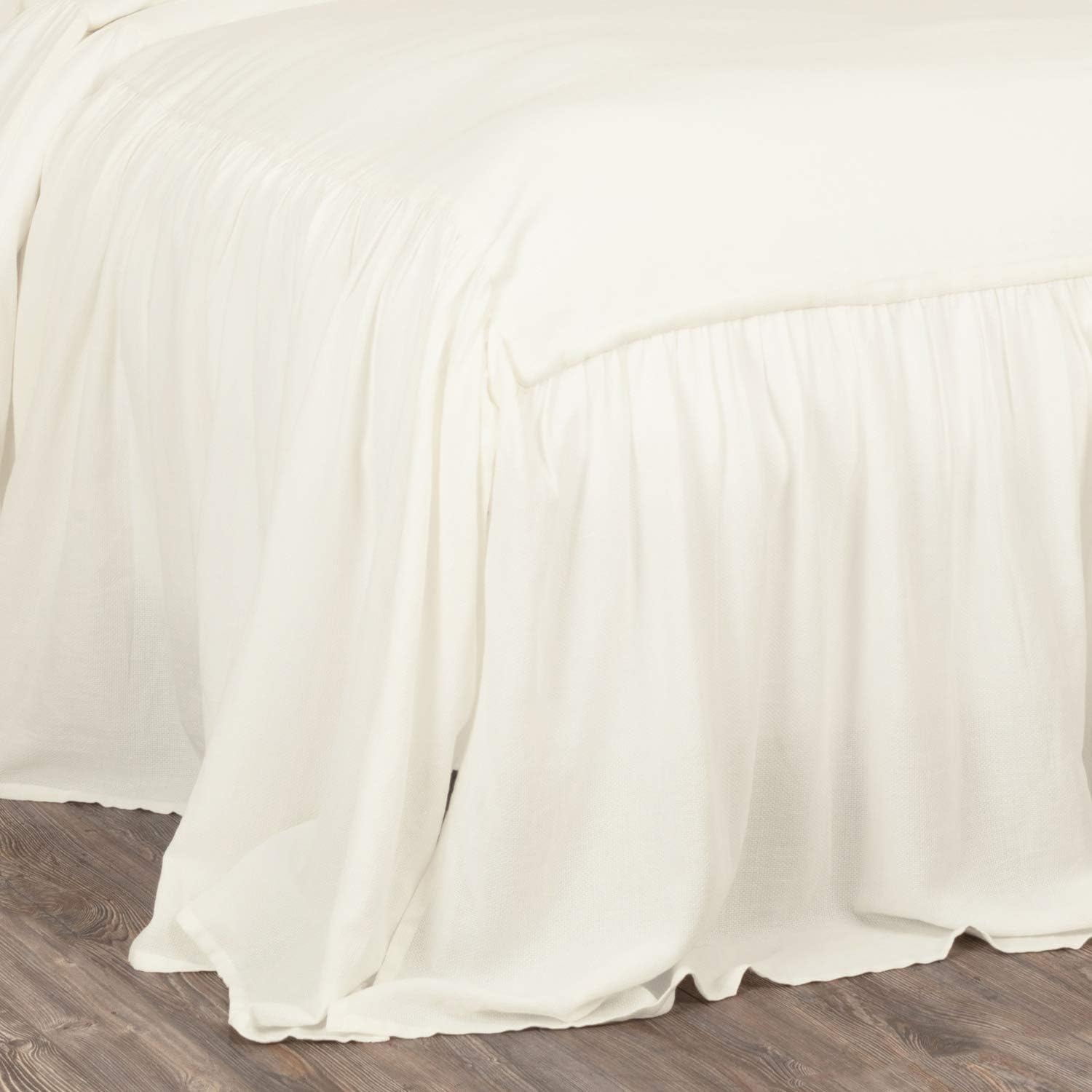 🔥 Cаѕhbасk uр tо 70% Annabelle Ruffled Bedspread, California King Size, Skirted on 3 Sides, Antique Soft White, Lightweight, Farmhouse Style Bedding