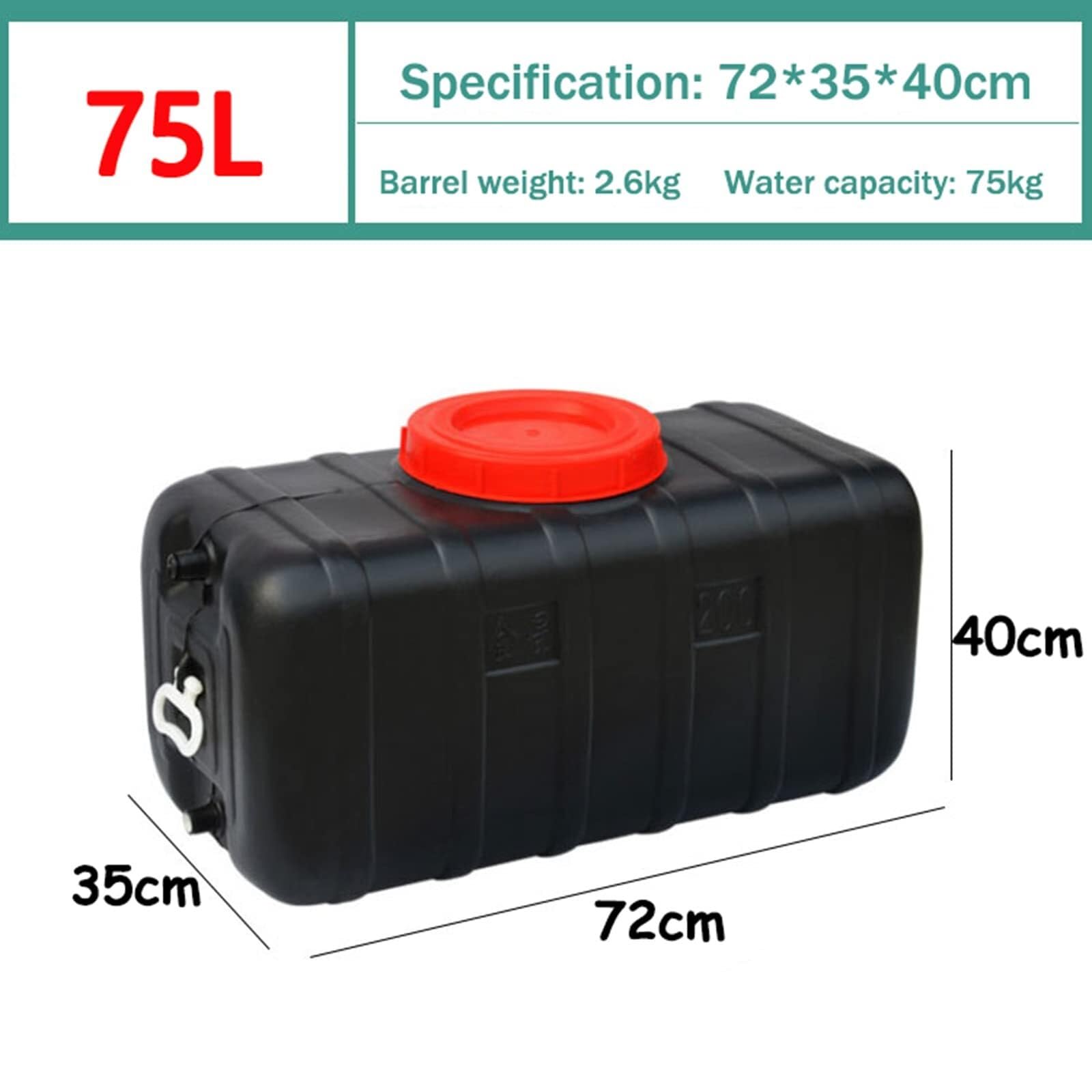 Contenedor de agua para exteriores de grado alimenticio con grifo, tanque de agua de plástico para almacenamiento de agua purificada, ideal para camping, senderismo y uso de emergencia