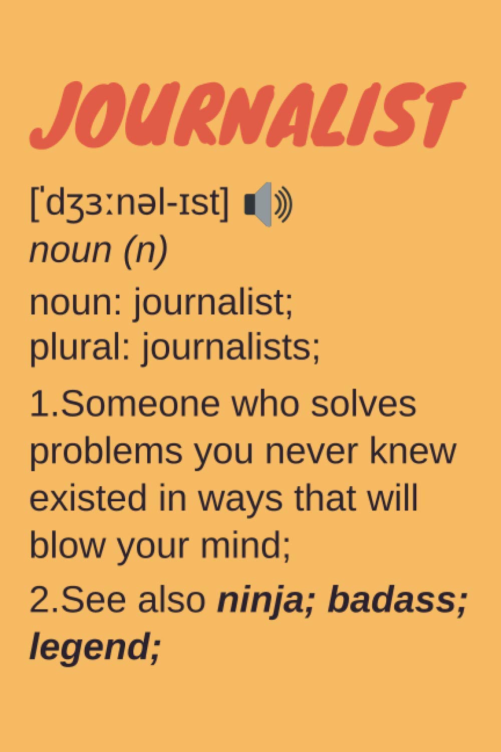 Journalist Gifts: Lined Notebook Journal Paper Blank, a Gift for Journalist to Write in (Volume 6)