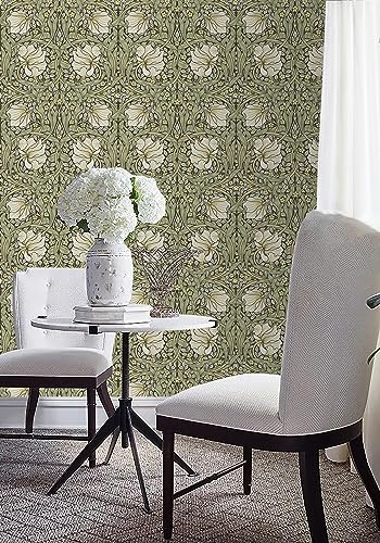 Papel pintado botánico para renovar la cocina y el dormitorio con estilo vintage HAOKHOME 3