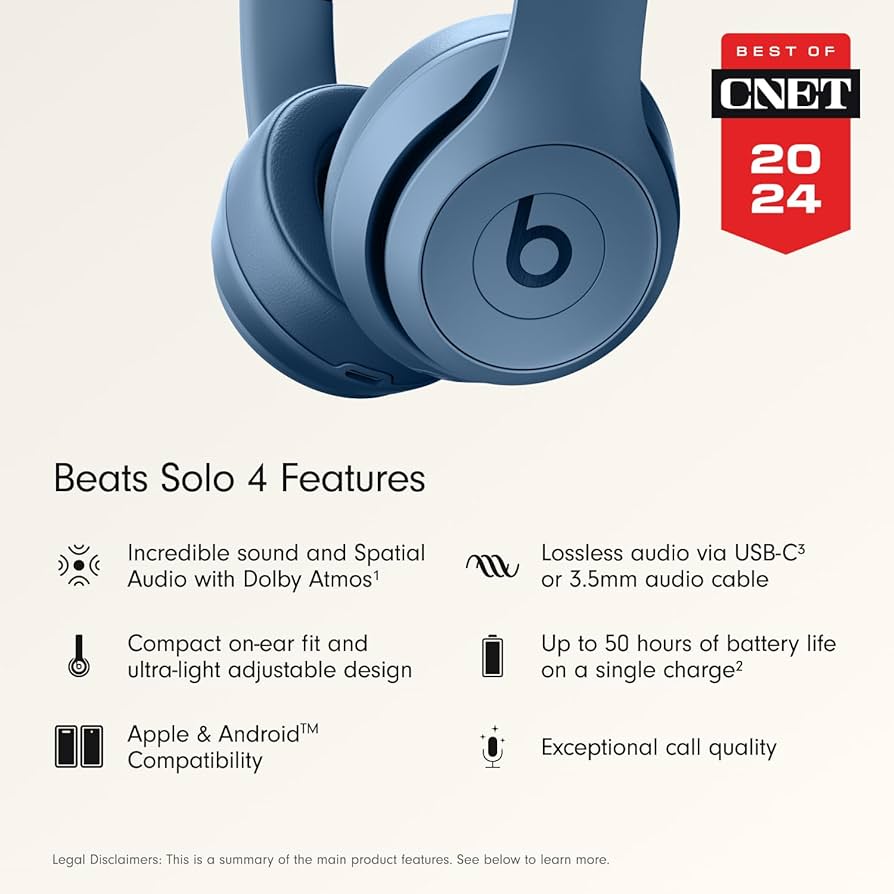 Amazon.com: Beats Solo 4 - Wireless On-Ear Bluetooth Headphones