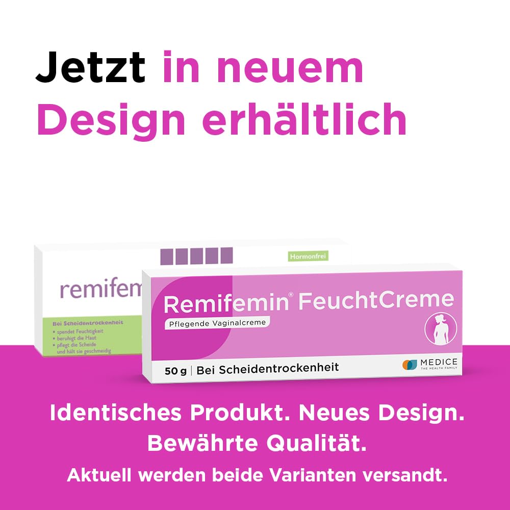 Remifemin FeuchtCreme 2 x 50 g Sparset - bei Scheidentrockenheit - hormonfrei - mit Hamameliswasser - Feuchtcreme bei Scheidentrockenheit