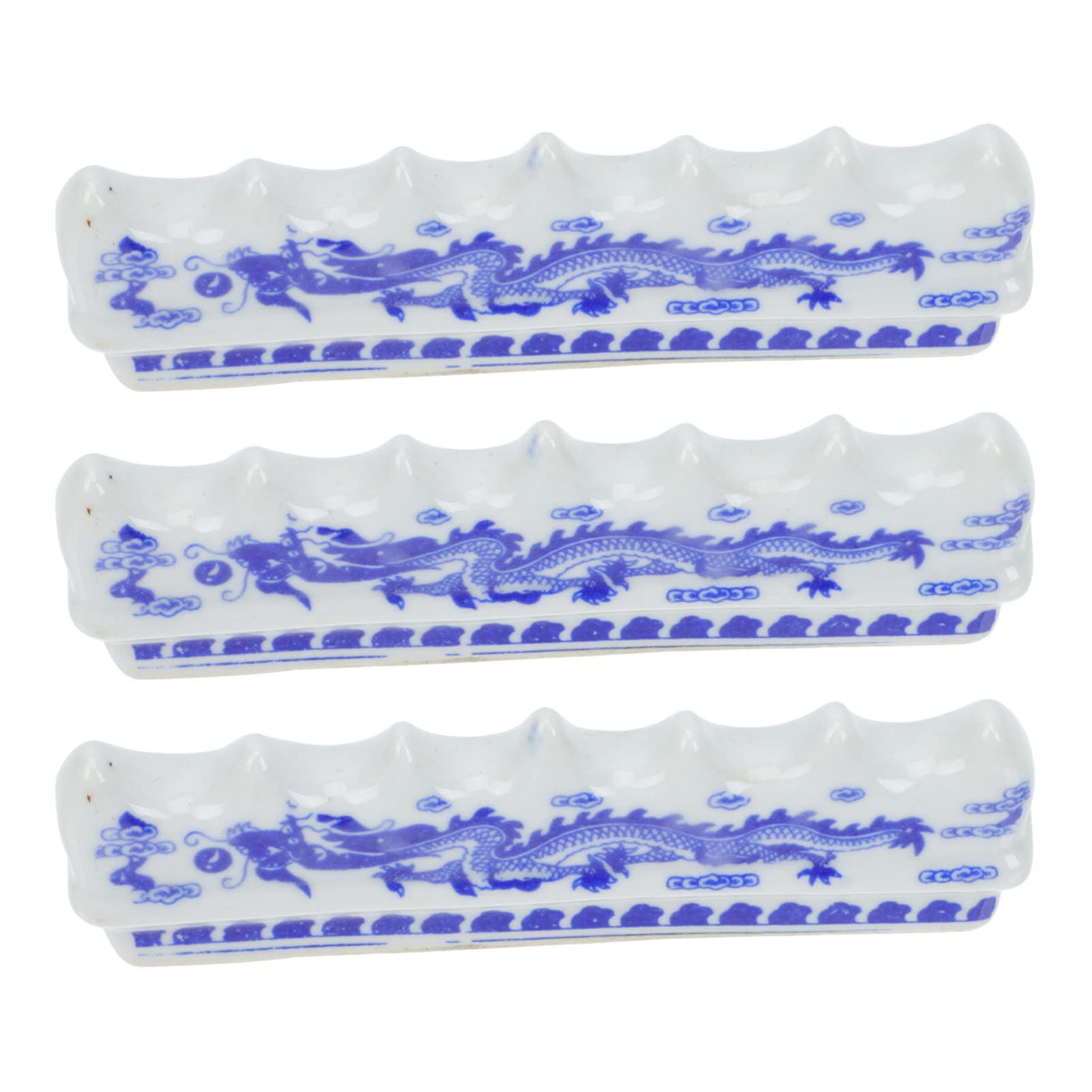 Cabilock 3pcs Brush holder Chinese Brush Rack Brush Rest cloth hanger watercolor brush sumi brush hanger Ceramic Pen Holder drawing brushes rest calligraphy stand Organizer ceramics desktop-image-27