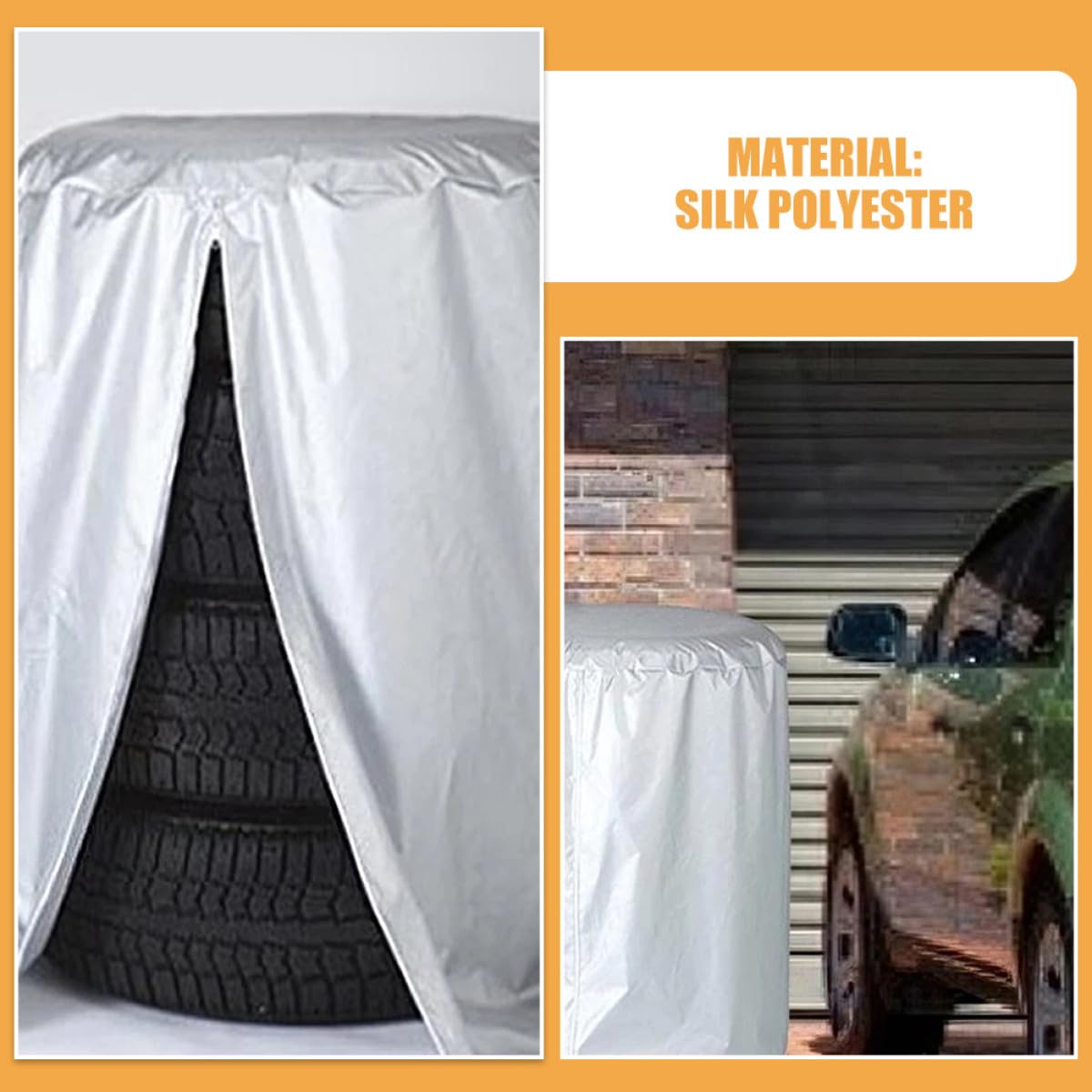 VALICLUD 2pezzi Copertura per Pneumatici di Scorta per Rimorchio Camper Auto Protezione Anti-uv Resistente Intemperie Robusto Adatto per Suv Veicoli Fuoristrada Rv e Rimorchi