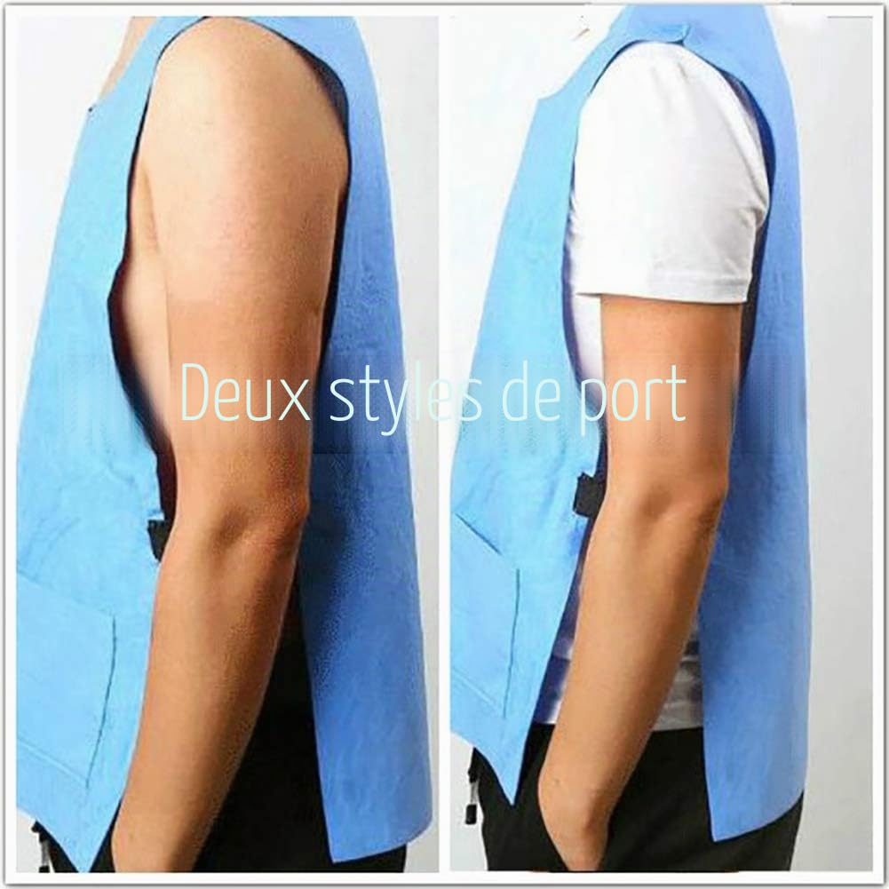 Gilet de Refroidissement d'été pour Femmes Hommes été Froid Anti Chaleur Gilet de Refroidissement PVA Tissu Imperméable Gilet de Glace Sports de Plein Air Gilet de Travail