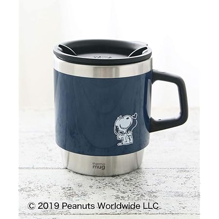 Amazon Co Jp アフタヌーンティー リビング Afternoontea Living マグカップ Peanuts ステンレス マグカップ ネイビー ホーム キッチン