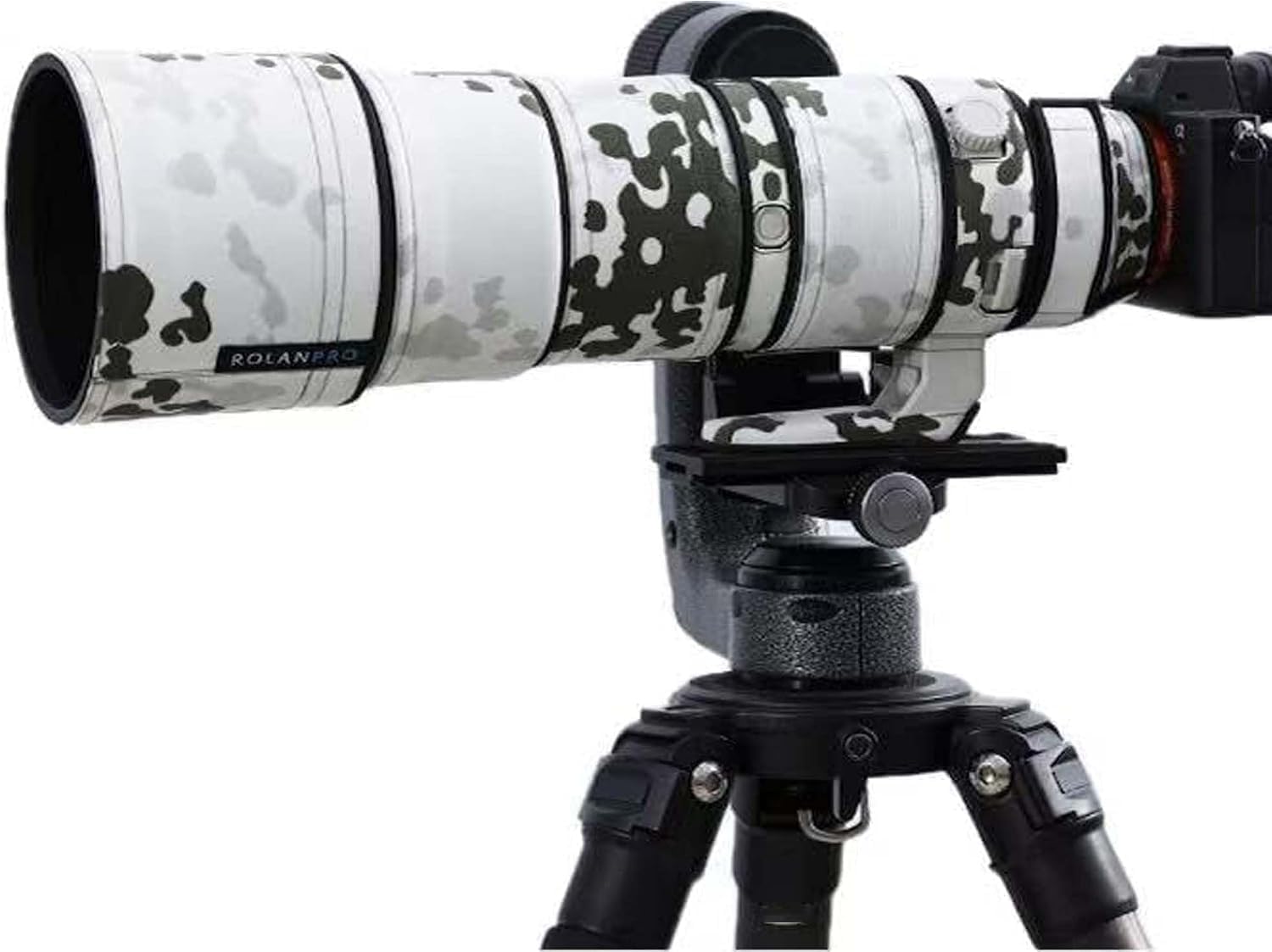 ROLANPRO Waterproof Camouflage Cover for Sony FE 200-600mm F5.6-6.3 G OSS Protective Sleeve Case Clothing Raincover-New #14 Green Jungle camo Waterproof