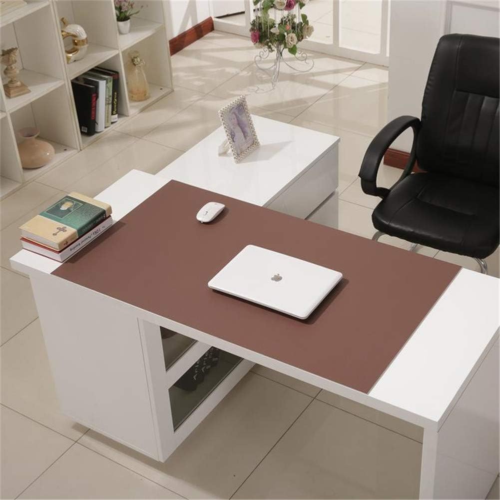 LL-COEUR Multifunctional Office Table Mat Leather Computer Desk Pad Waterproof Mouse Pad 3.5mm (White, 800 x 500 x 3.5 mm)