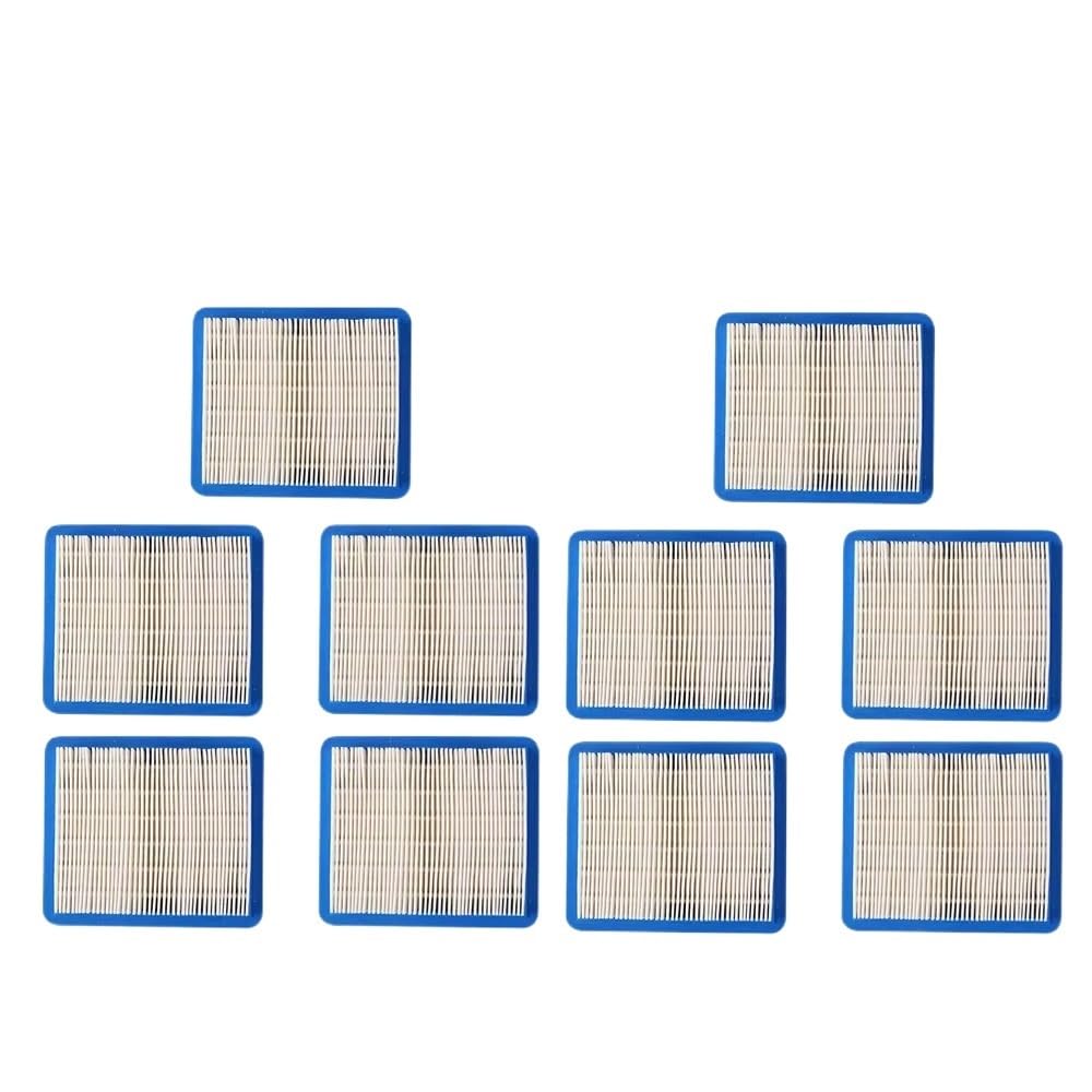 Compatible para Briggs Stratton Filtro de Aire para cortacésped | Elemento filtrante de papel, antipolvo, para protección de motor de cortacésped(10Pcs)