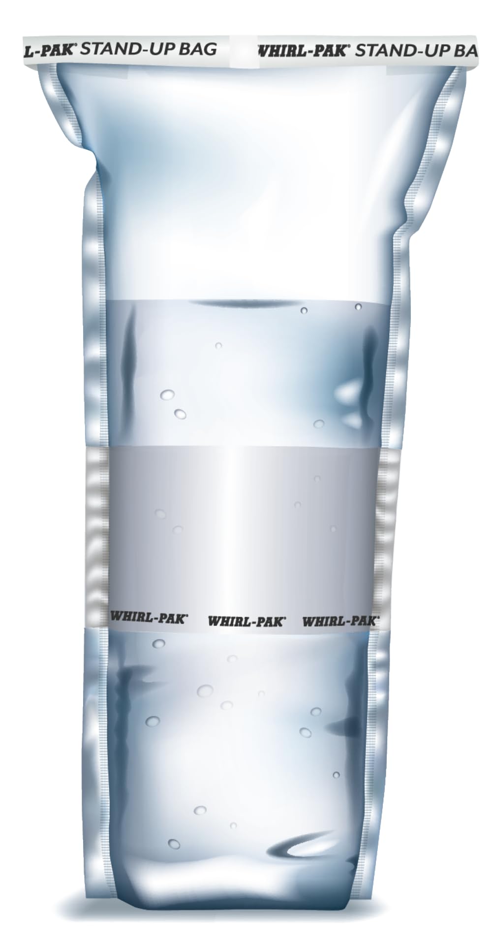 Whirl Pak Probenbeutel LDPE, selbststehend, steril, mit Schriftfeld, 118 ml, 185 x 75 mm, transparent, 100 Stück