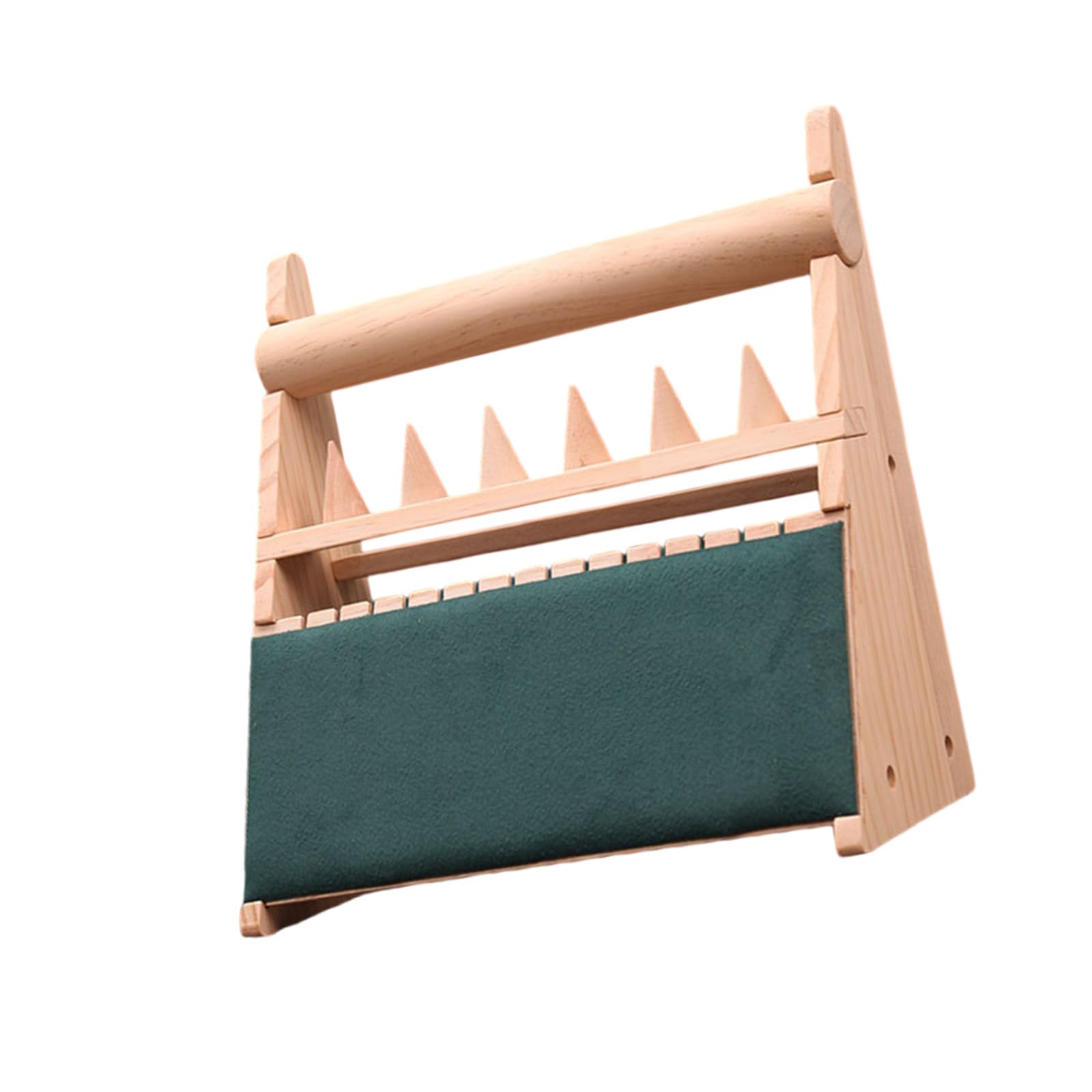 Wooden Necklace Stand and Ring Organizer Multilayer Jewelry Display Rack Suitable for Wood Texture Jewelry Display Ring Holder, フリーサイズ