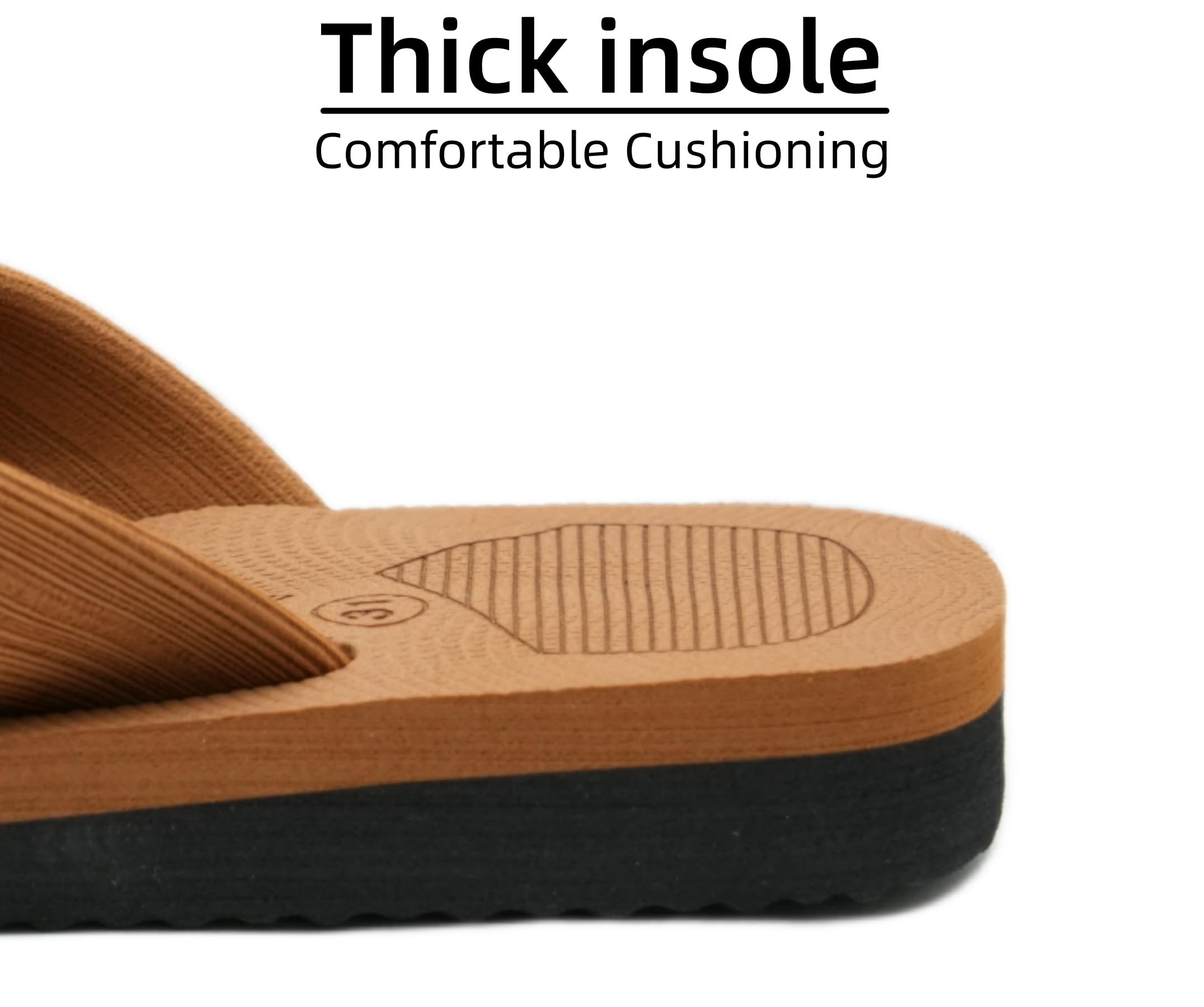Meik Mangni Kids Boys Girls Flip Flops Comfortable Cushion Thong Sandals Lightweight Slip Resistant Sandals Summer Durable Quick Dry Slide Shower Shoes for Beach Swim Pool — view 5