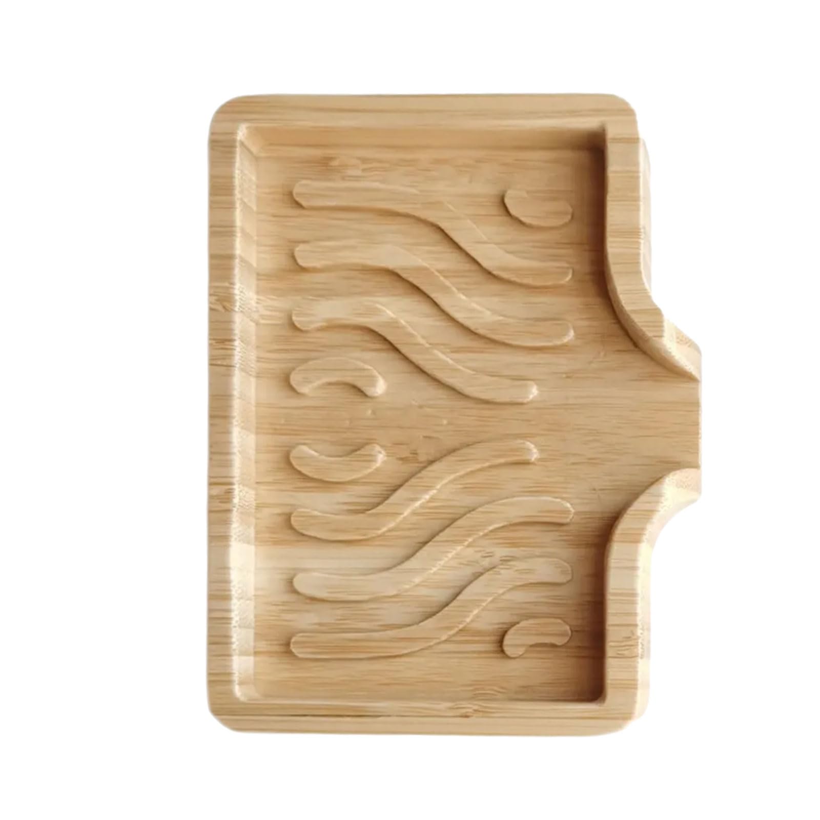 Limtula Simple Wood Soap Tray with Drain Spout to Melting for Bathroom Kitchen Countertop Use Home Decoration Bathroom Tray
