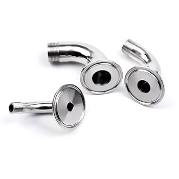 PATIKIL Coude De Rue 90 Degrés NPT Mâle X 0,3 Cm NPT Femelle, Raccord De Tuyau Forgé En Acier Inoxydable 304 Pour Tuyau D'air, Carburant, Huile Et Eau, Argent