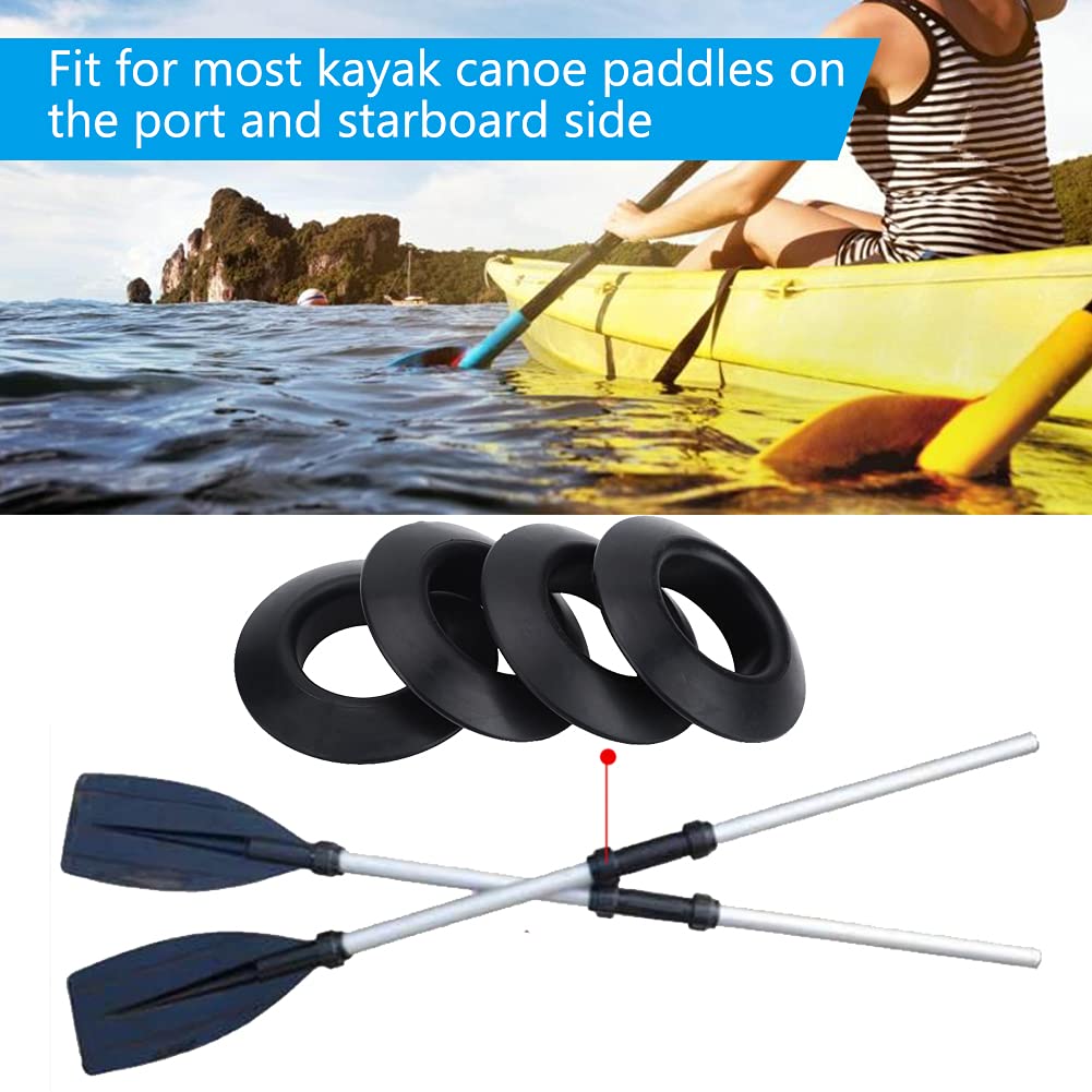 Anneaux Anti-gouttes Pour Pagaie De Kayak – Lot De 4 – Caoutchouc Souple – Diamètre Intérieur 27 Mm – Évite Les éclaboussures – Montage Universel
