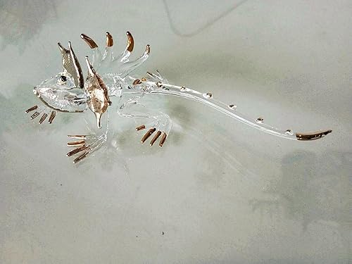 Miniatura 3 de Super-Me Figura de cristal soplado a mano camaleón hecha a mano (transparente)